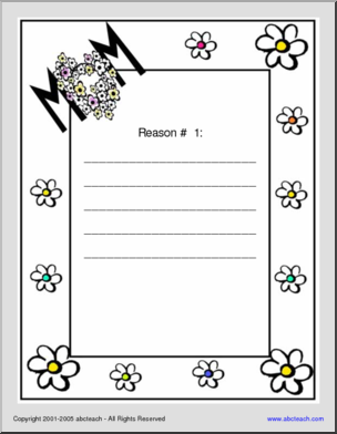 Mother’s Day (Primary, Elementary) Border Paper