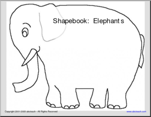 Shapebook:  Elephants