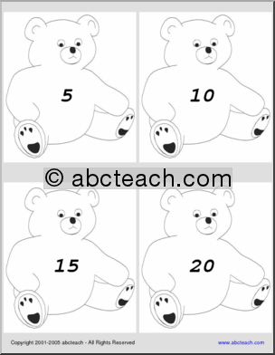 Counting by 5s to 100 Shapebook