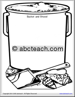 Shapebook:  Bucket and Shovel (Primary)