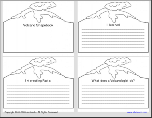 Shapebook:  Volcano Report