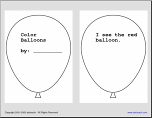 Shapebook: Color Balloon (Primary)