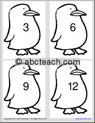 Counting by 3’s (Primary) Shapebook