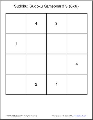 Sudoku 4x4, no hints, easy