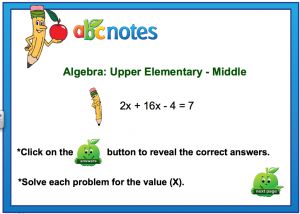 Interactive: Notebook: Algebra–Unknown Equations #2