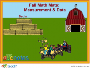 Interactive: Notebook: Math Mats: Measurement & Data – Fall Theme (grade 1)