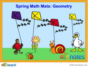 Interactive: Notebook: Math Mats: Geometry – Spring Theme (grade 2)