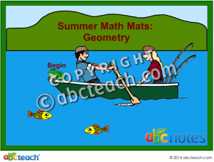 Interactive: Notebook: Math Mats: Geometry – Summer Theme (grade 2)