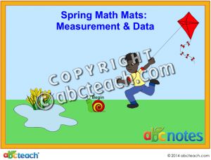 Interactive: Notebook: Math Mats: Measurement and Data – Spring Theme (grade 2)