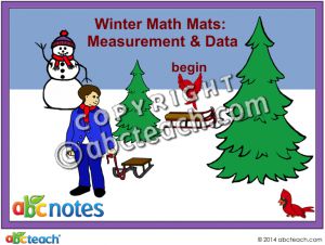 Interactive: Notebook: Math Mats: Measurement and Data – Winter Theme (grade 2)