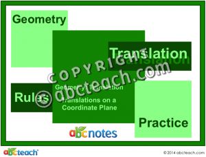 Interactive: Notebook: Geometry – Translation (middle school)