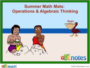 Interactive: Notebook: Math Mats: Operations & Algebraic Thinking – Summer Theme (kdg)