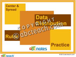 Interactive: Notebook: Data Distribution – Center and Spread (grade 6)