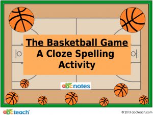 Interactive: Notebook: Spelling – The Basketball Game