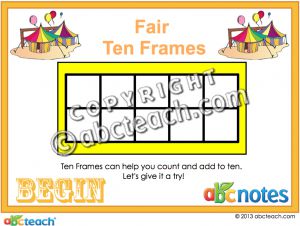 Interactive: Notebook: Math – Fair Ten Frames