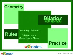 Interactive: Notebook: Geometry – Dilation (middle school)