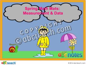 Interactive: Notebook: Math Mats: Measurement and Data – Spring Theme (kdg)