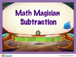Interactive: Notebook: Math Magician – Subtraction (1-10)