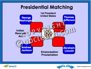 Interactive: Notebook: Social Studies: Presidential Matching
