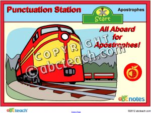 Interactive: Notebook: Punctuation Station – Apostrophes