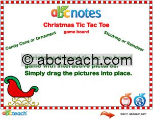 Interactive: Notebook: Christmas: Games: Tic Tac Toe