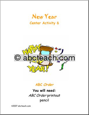 New Year’s – ABC Order Learning Center