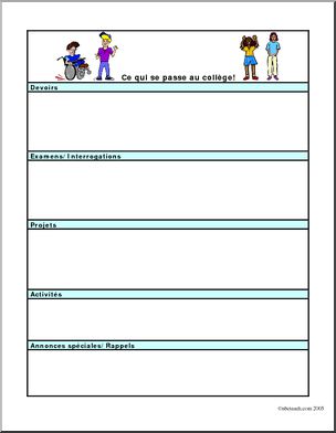 French: Newsletter middle school