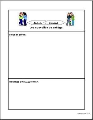 French: Newsletter middle school