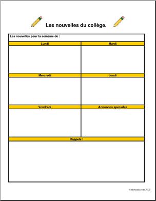 French: Newsletter junior high