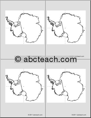 Nomenclature Cards: Antarctica 4 (b/w)