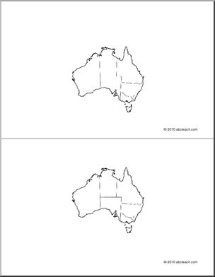 Nomenclature Cards: Australia (2) (b/w)