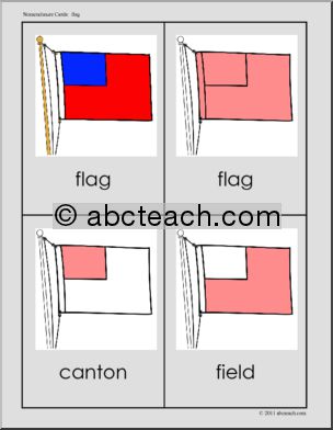 Nomenclature Cards: Flag (red-highlight)