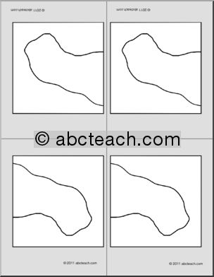 Nomenclature Cards: Land Forms & Water Forms (4) (foldable)