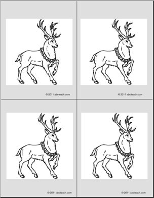 Nomenclature Cards: Reindeer (4)