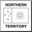 Clip Art: Flags: Northern Territory (coloring page)