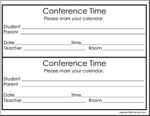 Note: Conference Time