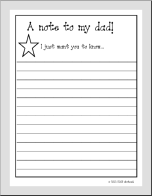 A note to my dad! Notes