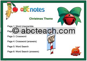 Interactive: Notebook: Christmas Theme