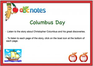 Interactive: Notebook: Reading Comprehension with Audio: Columbus Day