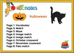 Interactive: Notebook: Halloween Theme – Vocabulary