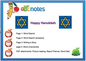 Interactive: Notebook: Hanukkah Theme