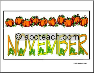 Calendar: November (header) – frogs