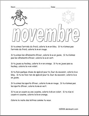 French: Glyphe–novembre