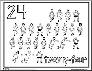 Number 24 - Free Picture of the Number Twenty Four