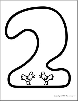 Number Recognition 1-10 Coloring Page