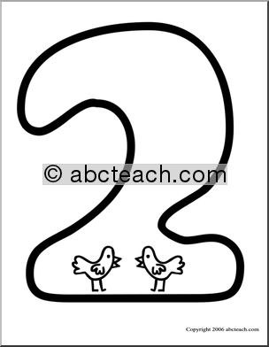 Number Recognition 1-10 Coloring Page