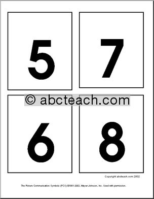 Numbers 1-20 Flashcards