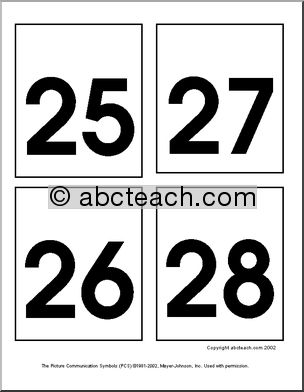 Numbers 21-44 Flashcards