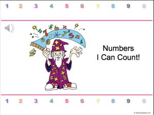 PowerPoint: Presentation with Audio: I can count to…(pre-k/primary)