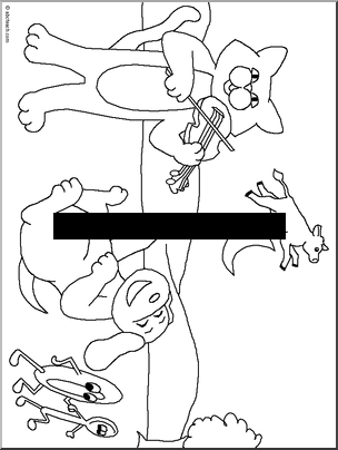 Hey, Diddle Diddle’ Coloring Page